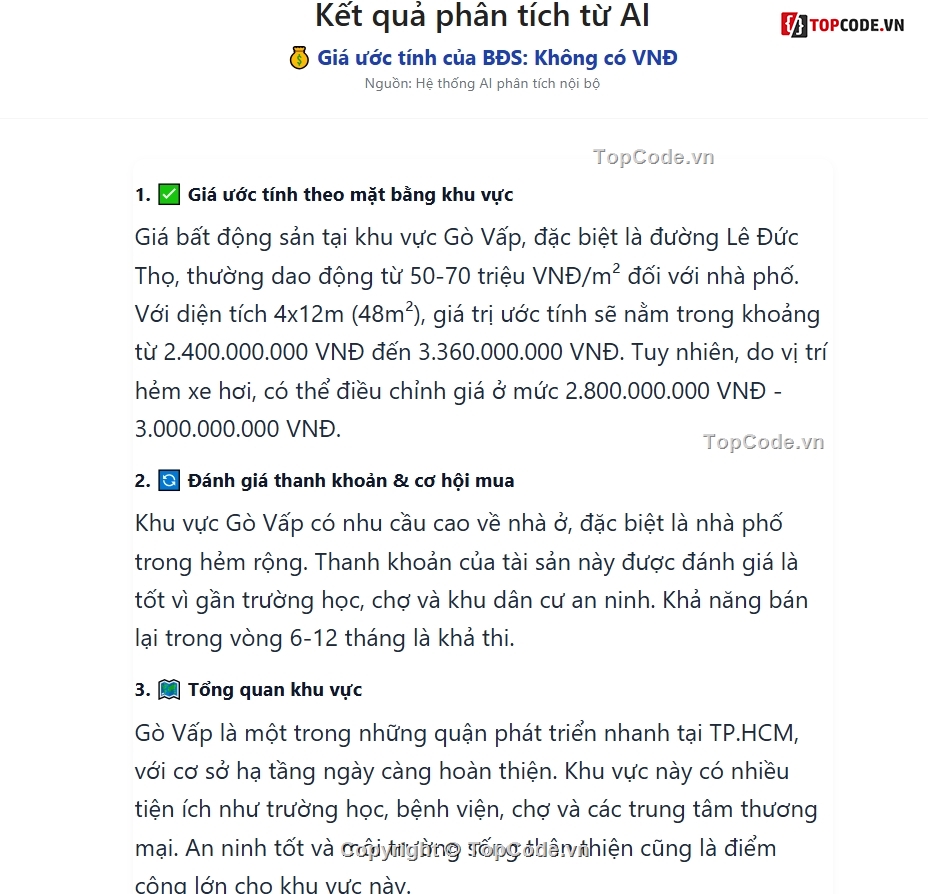 AI,code bất động sản,AI bất động sản
